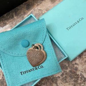 Tiffany & Co SS I Love You Double Heart Necklace